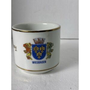 Vintage‎ Germany Heinrich & Co Ceramic Coffee Mug With Wiesbaden Coat Of Arms .